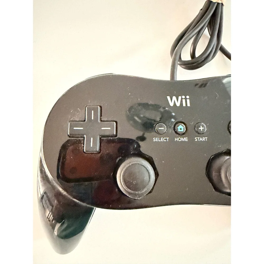 Nintendo Wii Classic Controller Pro Black RVL-005 -02 Gamepad for Wii Wii U work